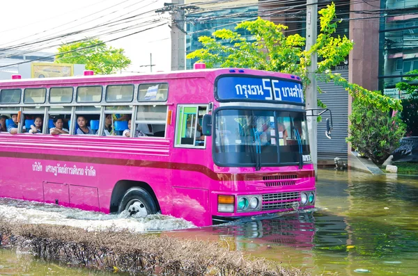 As piores inundações na Tailândia — Fotografia de Stock