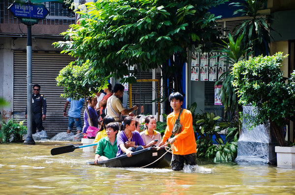 The worst flooding in Thailand