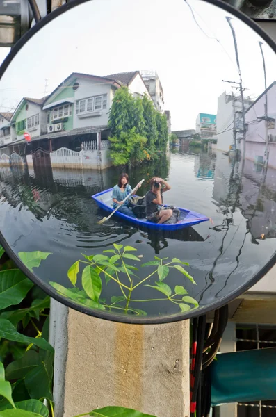 泰国洪水危机在曼谷，泰国 — 图库照片