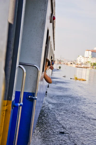 As piores inundações na Tailândia — Fotografia de Stock