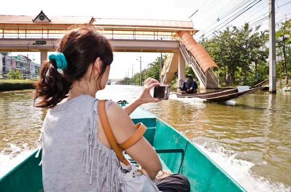 As piores inundações em Nakhon Pathom, Tailândia — Fotografia de Stock