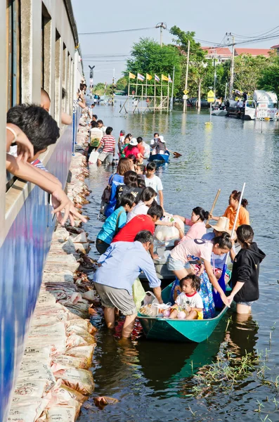 De värsta översvämningarna i thailand — Stockfoto