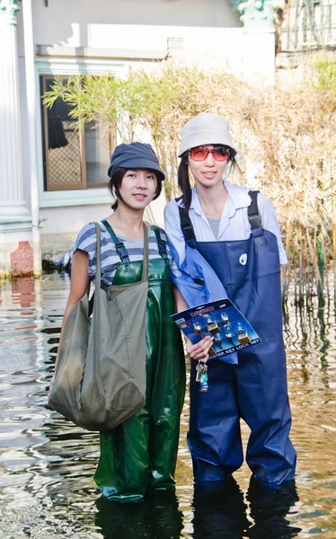 De värsta översvämningarna i nakhon pathom, thailand — Stockfoto