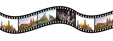 Film şeridi ile turistik Tayland Fotoğraflar
