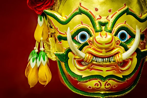 Hua khon (gamla thai Visa mask) — Stockfoto