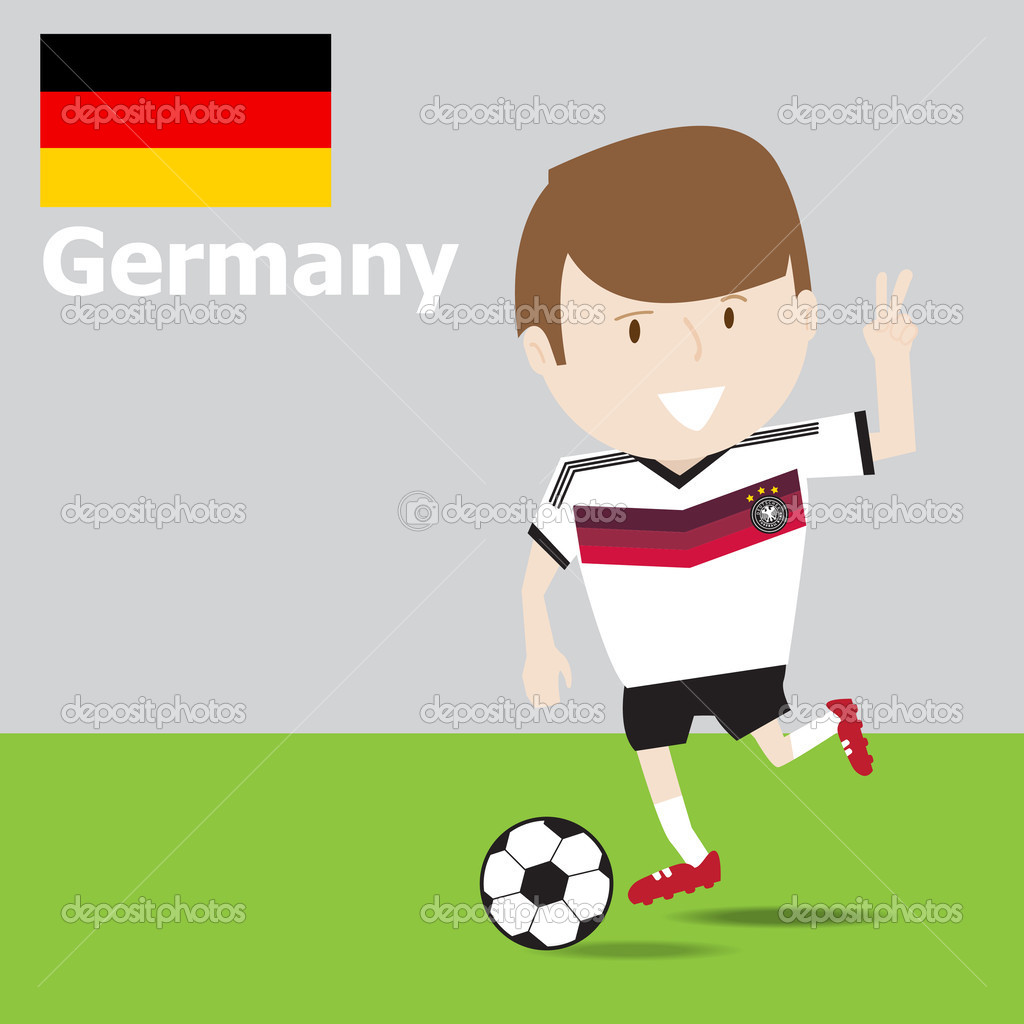 かわいいドイツのサッカーの選手 ストックベクター C Tomgigabite かわいいドイツのサッカーの選手 ストックベクター C Tomgigabite