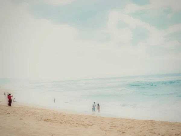 Tempo Relaxamento Uma Praia Havaiana — Fotografia de Stock