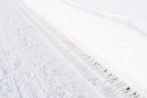 Beautiful White Landscape Swiss Alps Wide Alpine Winter Road Cleared — Stock Photo, Image