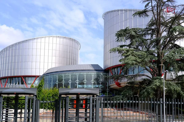 Estrasburgo Francia Agosto 2021 Construcción Del Tribunal Europeo Derechos Humanos — Foto de Stock