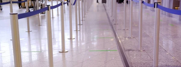 Large Bright Hall Frankfurt Main Airport General Passenger Check Terminal — стоковое фото