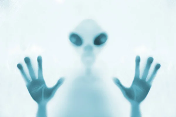 Eerie Blurry Image Humanoids Other Planets Frightening Creatures Appear Have — Fotografia de Stock
