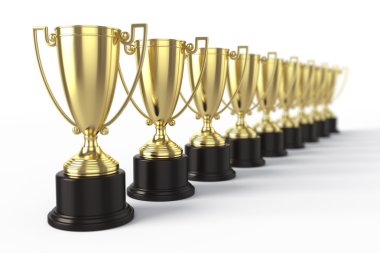 Trophy cups clipart