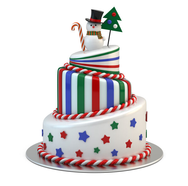 Большой новогодний торт
