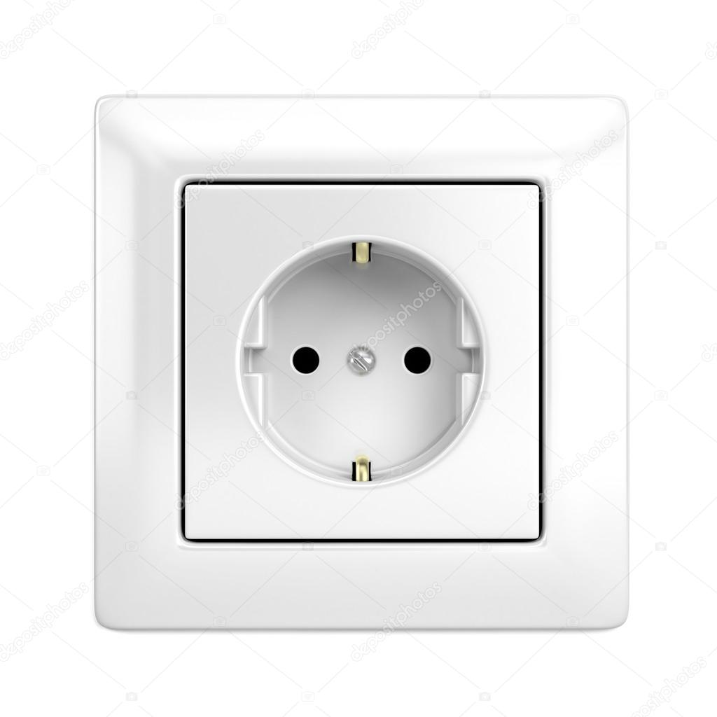 European wall outlet