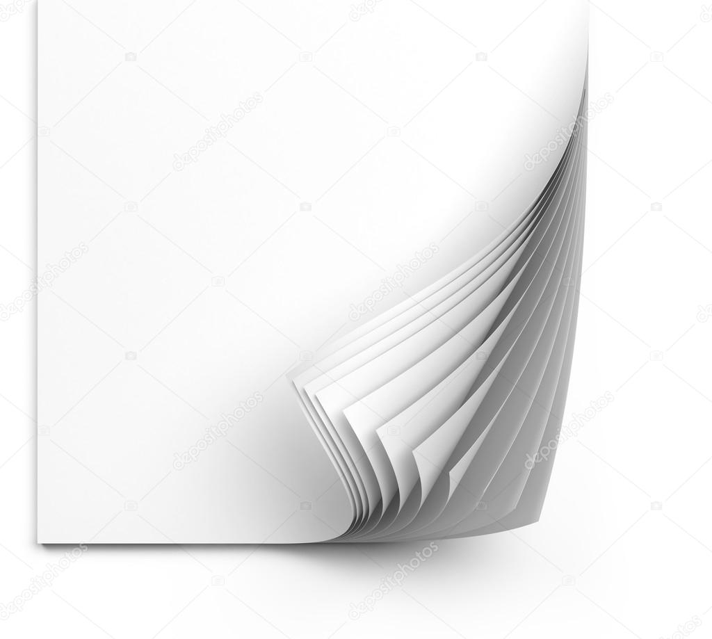 White paper sheets
