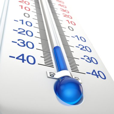 Cold thermometer clipart