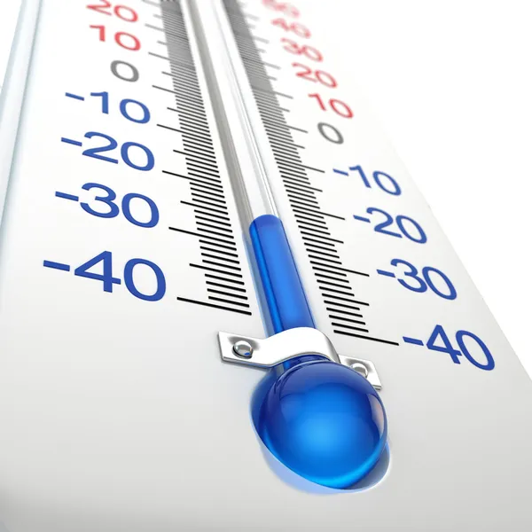 Cold thermometer — Stock Photo, Image