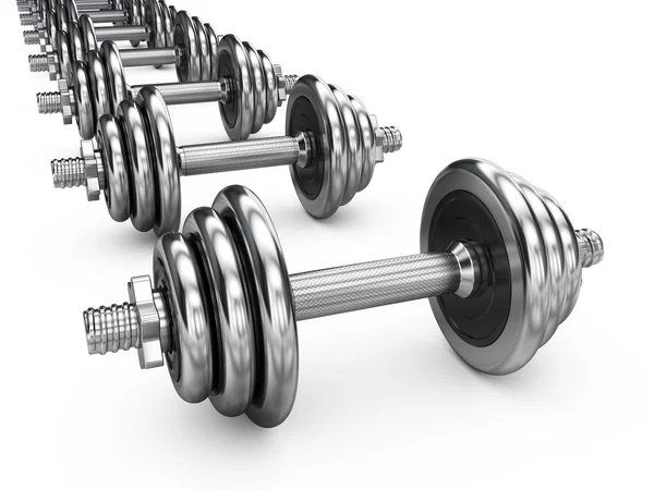 Dumbell gewichten — Stockfoto