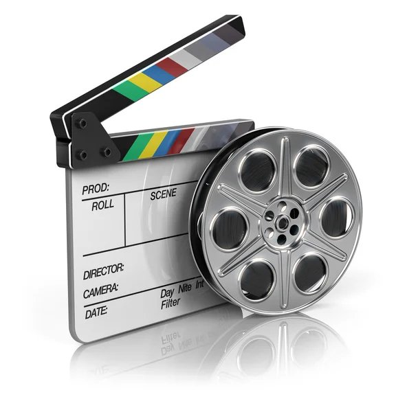 Film and Clapper board - video icon — Stock Photo, Image