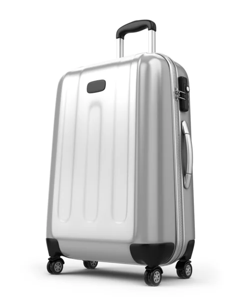 Large suitcase isolated on white — Stock Photo, Image