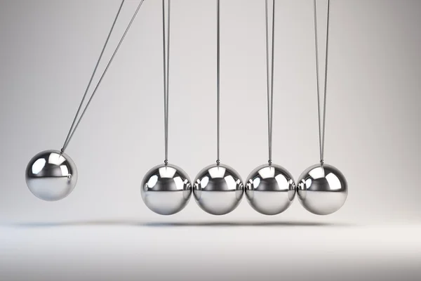 Egyensúly labdák Newton bölcső — Stock Fotó