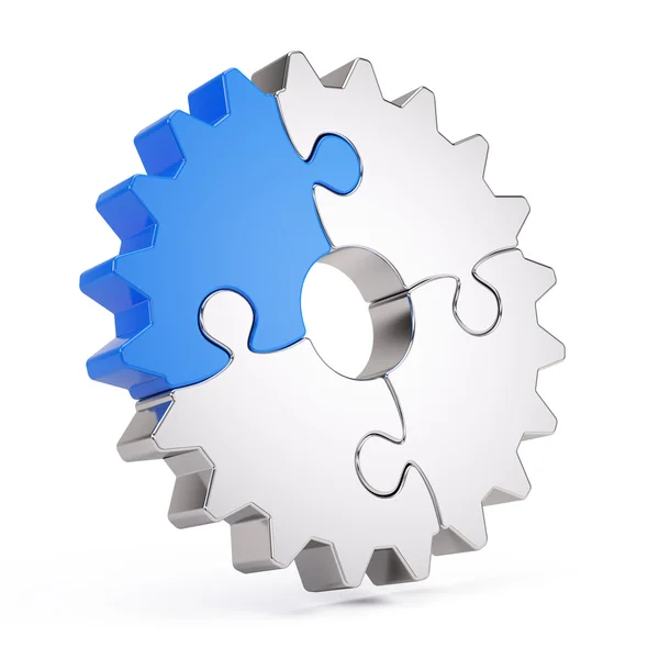 Gear puzzle — Stock Photo, Image