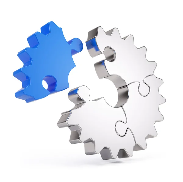 Gear puzzle — Stock Photo, Image