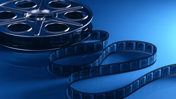 Filmrolle mit Filmstreifen — Stockfoto