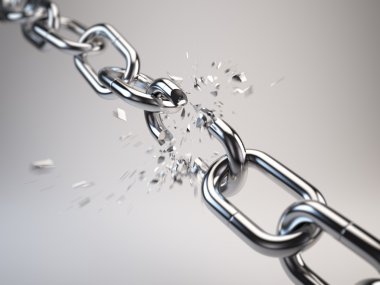 Chain breaking clipart