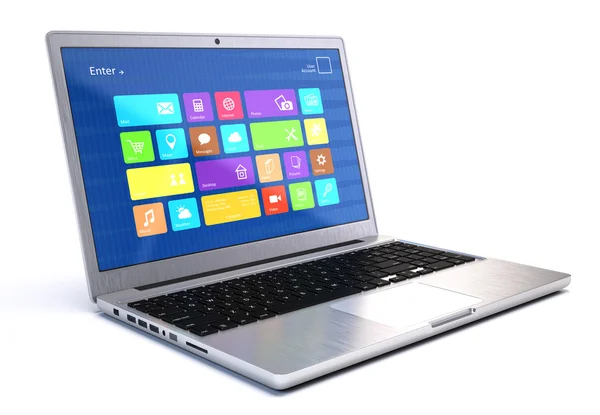 Modern laptop — Stockfoto