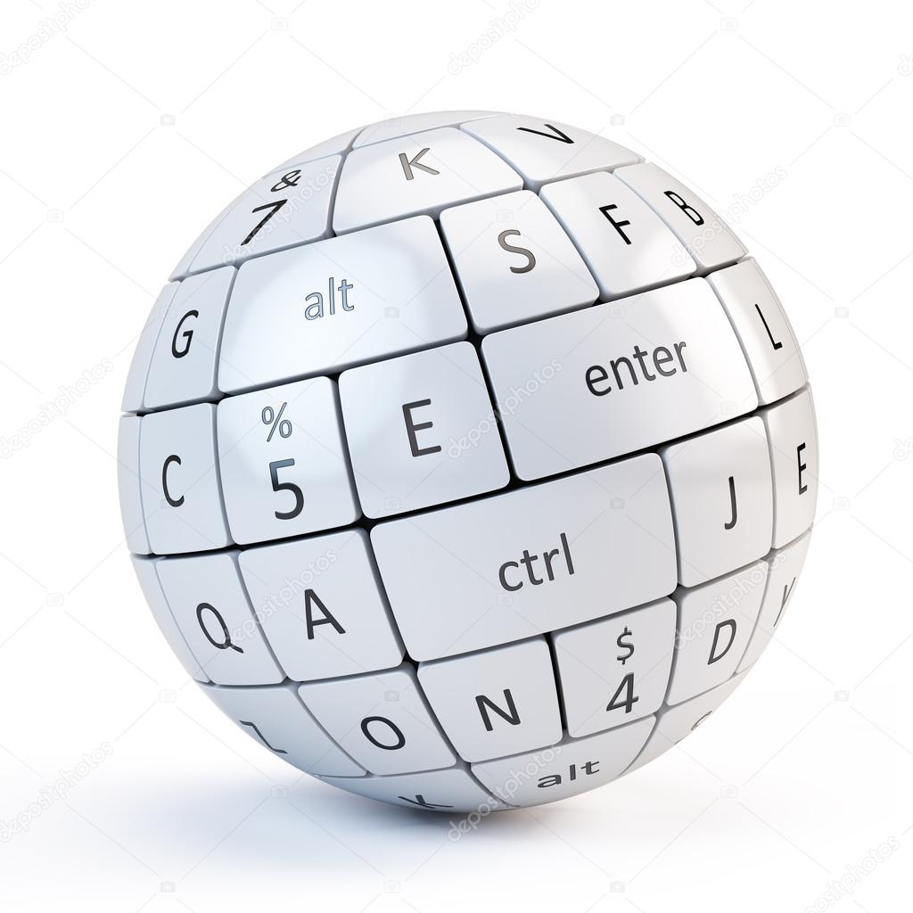 Sphere from keyboard keys