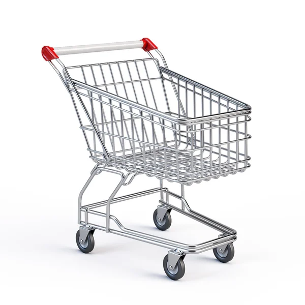 Supermarket shopping cart — Stock Photo, Image