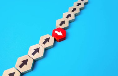 Bir ok formasyonu bozar. İşlem zinciri kırılıyor. Alışılmışın dışında düşünüyorum. Yeni stratejiler ve çözümler. Sıradan bir liderlik vasfı. Konformizmin reddi. Ayırma ve Eşsizlik