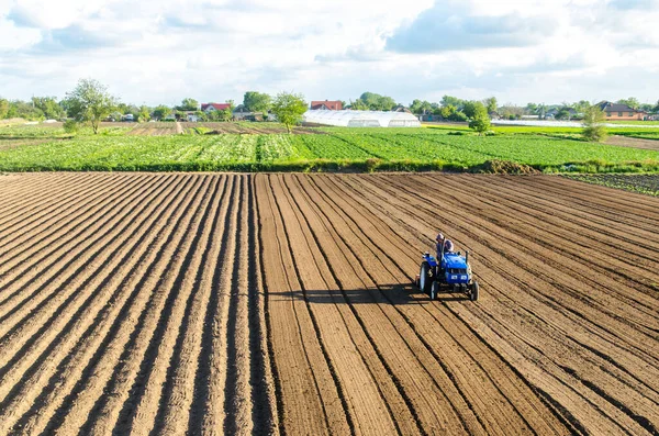 Oblast Kherson Ucraina Maggio 2020 Agricoltore Coltiva Terreno Sul Sito — Foto Stock