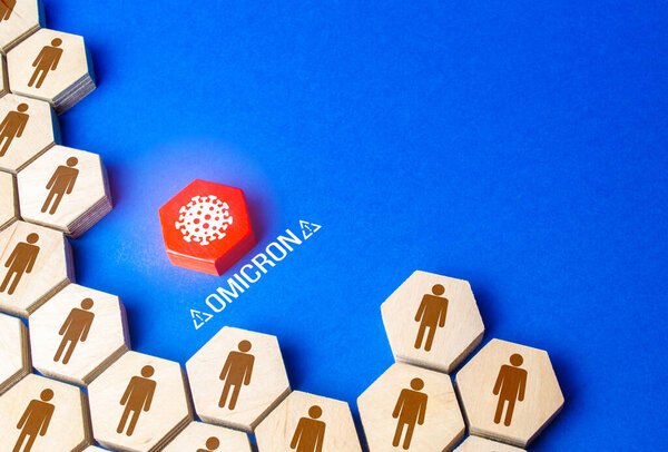 Новый омикроновый коронавирус COVID-19 приближается к населению. Угроза заражения. Опасный штамм вируса. Новая мутация. Высокая устойчивость к существующим вакцинам и иммунитет восстановленных. Экономический кризис