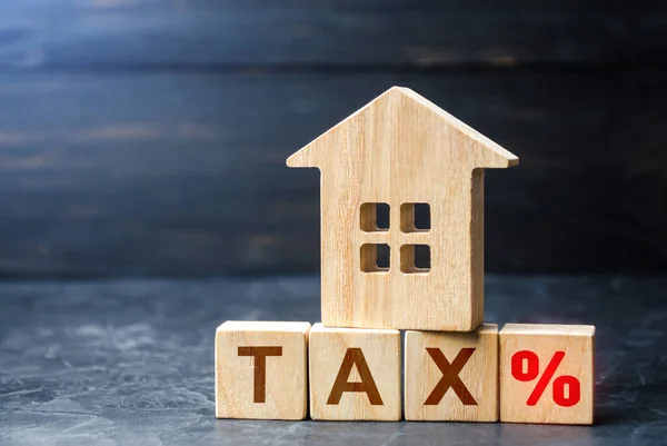 House Tax Tax Interest Purchase Sale Fees Duties Deductions Concessions — Stock Photo, Image