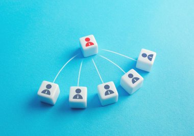 Team members follow the leader. Innovative communication and interaction as a team. Business management. Distribution of responsibilities and assignments. Exchange of information and experience.