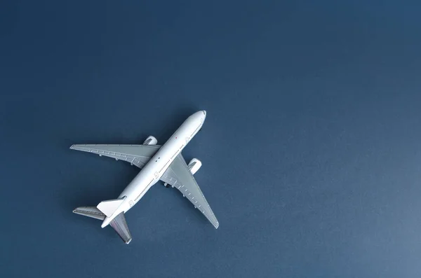 White Plane Cargo Passenger Airliner Business Tourism Airline Operators Air — Foto de Stock