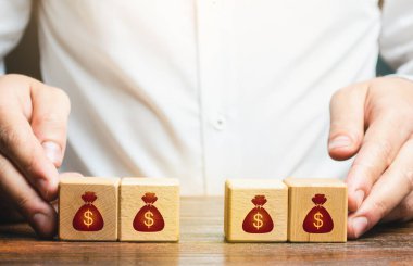 A man gathers together money funds and capital. Profit collection and tax withholding. Corrupt schemes. Hit jackpot. Budget absorption. Accumulation of funds, bank loan. Income and expenses