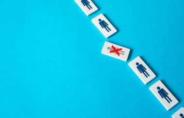 Bu kişi kontrolden çıktı. Zinciri kırmak, sistemi terk etmek. Hayal kırıklığı ve depresyon. Çalışmaya ve devam etmeye devam edemem. Zor bir rekabet. Yerine birini bul, performansı arttır.