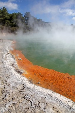 Şampanya havuzu - wai-o-tapu termal Harikalar Diyarı