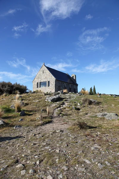 Nieuw-Zeeland kerk - lake tekapo — Stockfoto