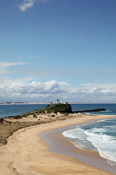 Nobbys beach - newcastle australien — Stockfoto