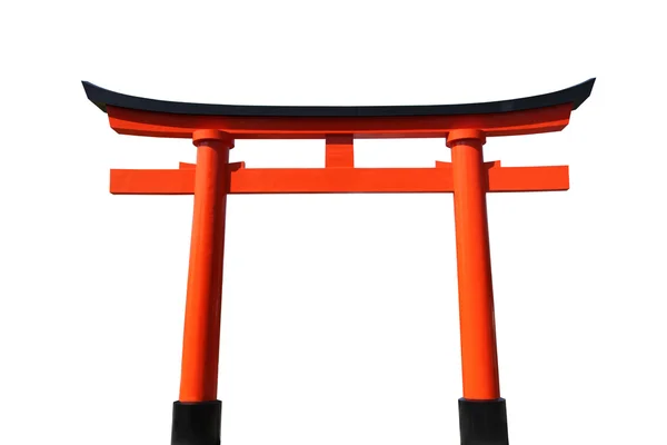 torii kapısı üzerinde beyaz izole