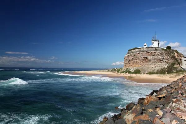 Nobbys Lighthouse - Newcastle Australia — Stock Photo, Image