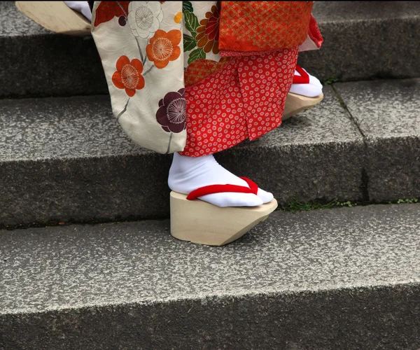 Sandálias de Maiko — Fotografia de Stock