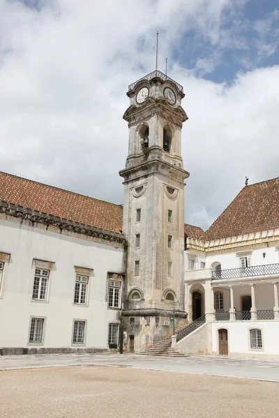 Coimbras universitet clocktower — Stockfoto