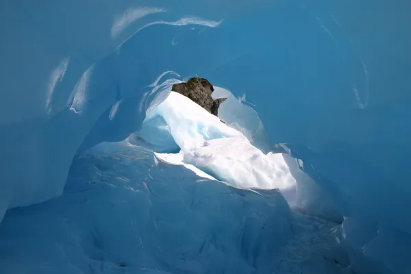Ice cave - fox glacier Nya Zeeland — Stock fotografie