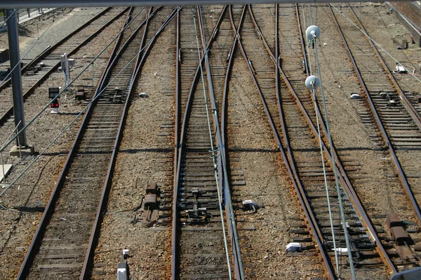 Linhas ferroviárias — Fotografia de Stock