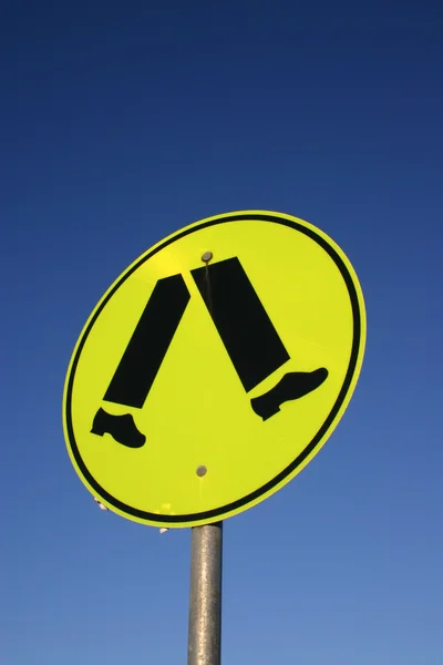 Fußgängerüberweg-Schild — Stockfoto